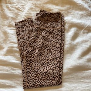 Cheetah print workout leggings